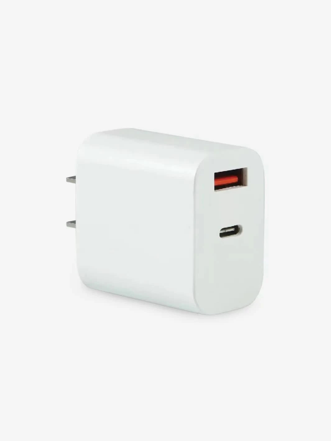 Dual Port USB-C + USB-A Wall Charger - Clear Quartz Market