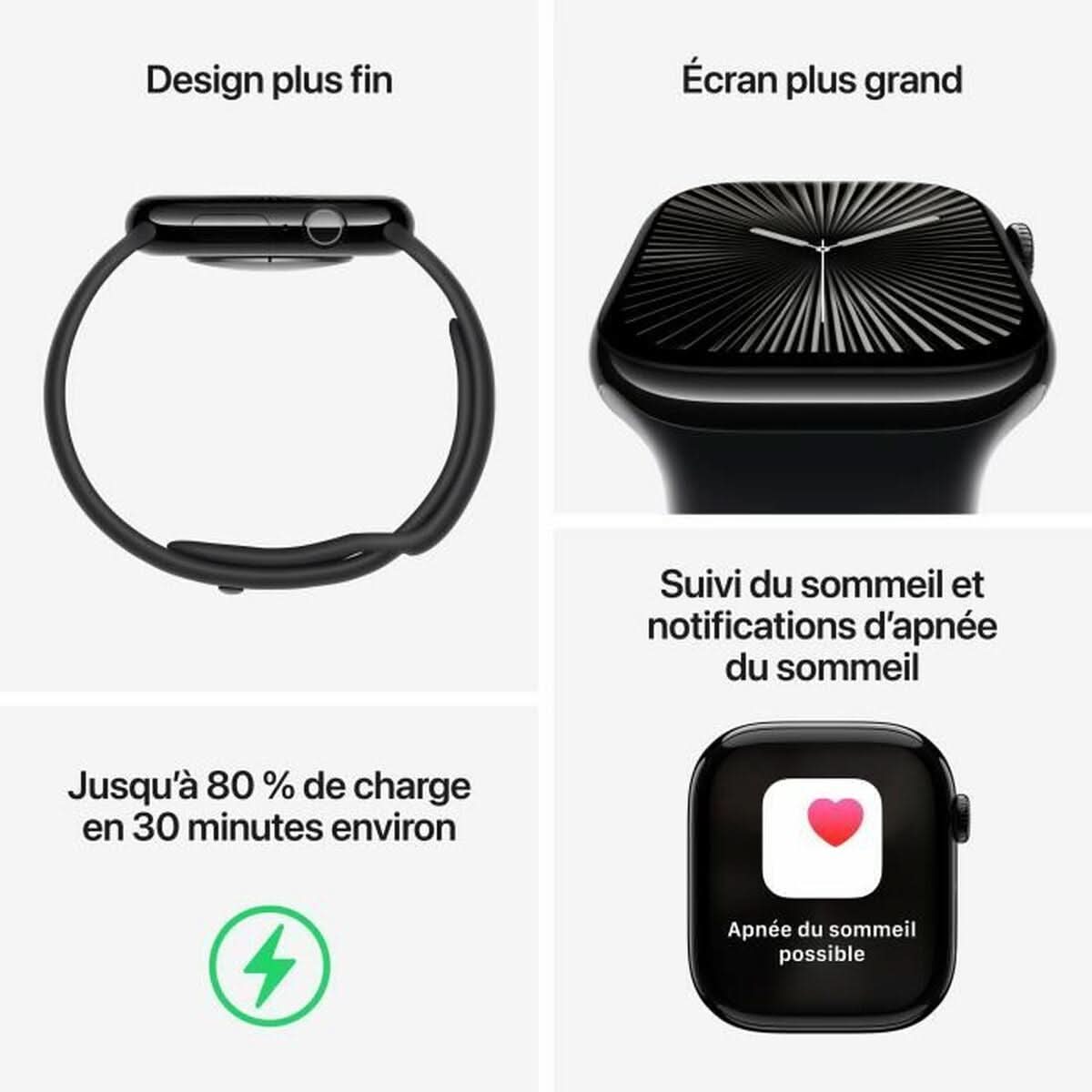 Smartwatch Apple Black 46 mm - Clear Quartz Market