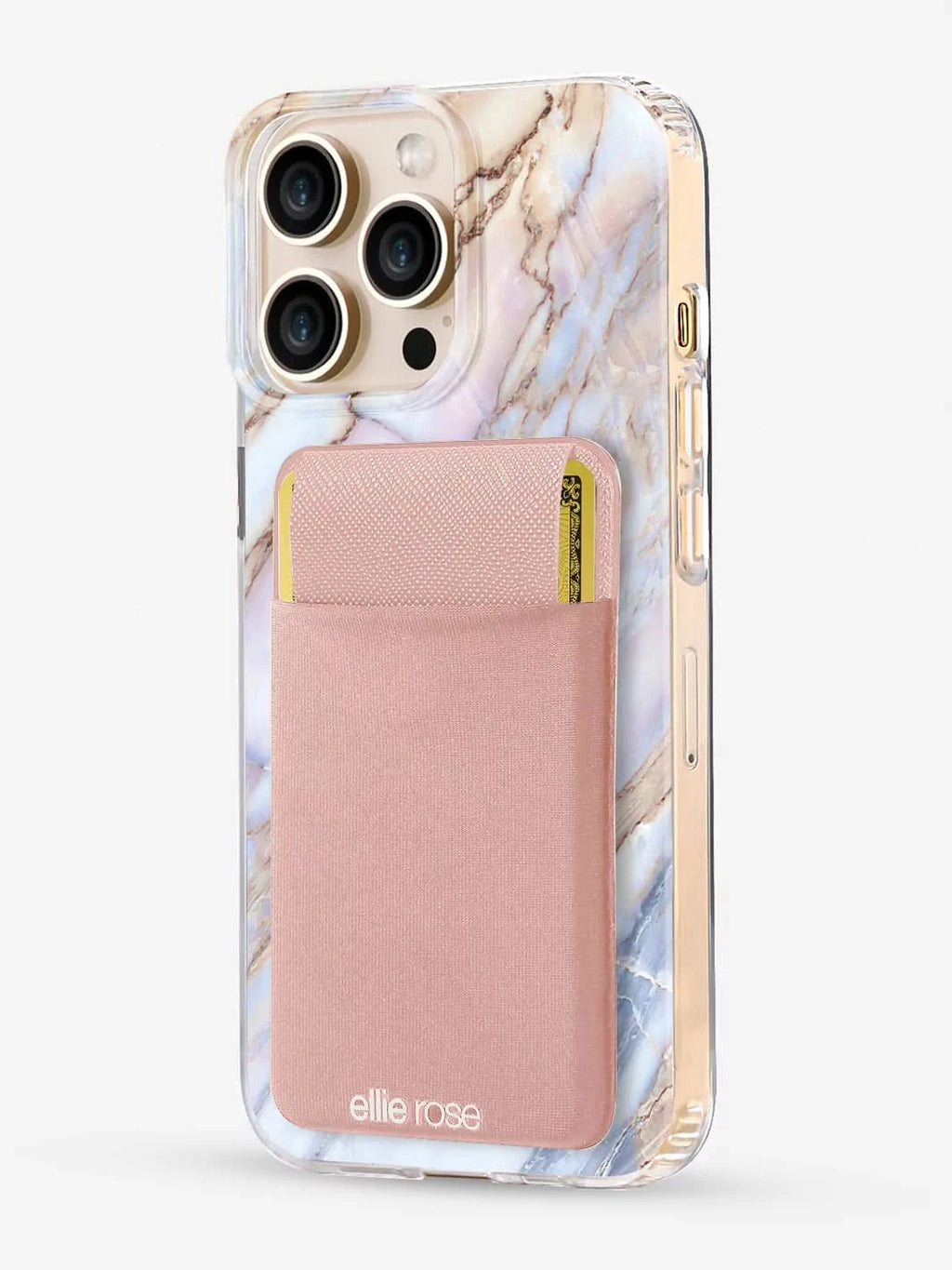 Stick-On Phone Pocket (Blush) - Clear Quartz Market