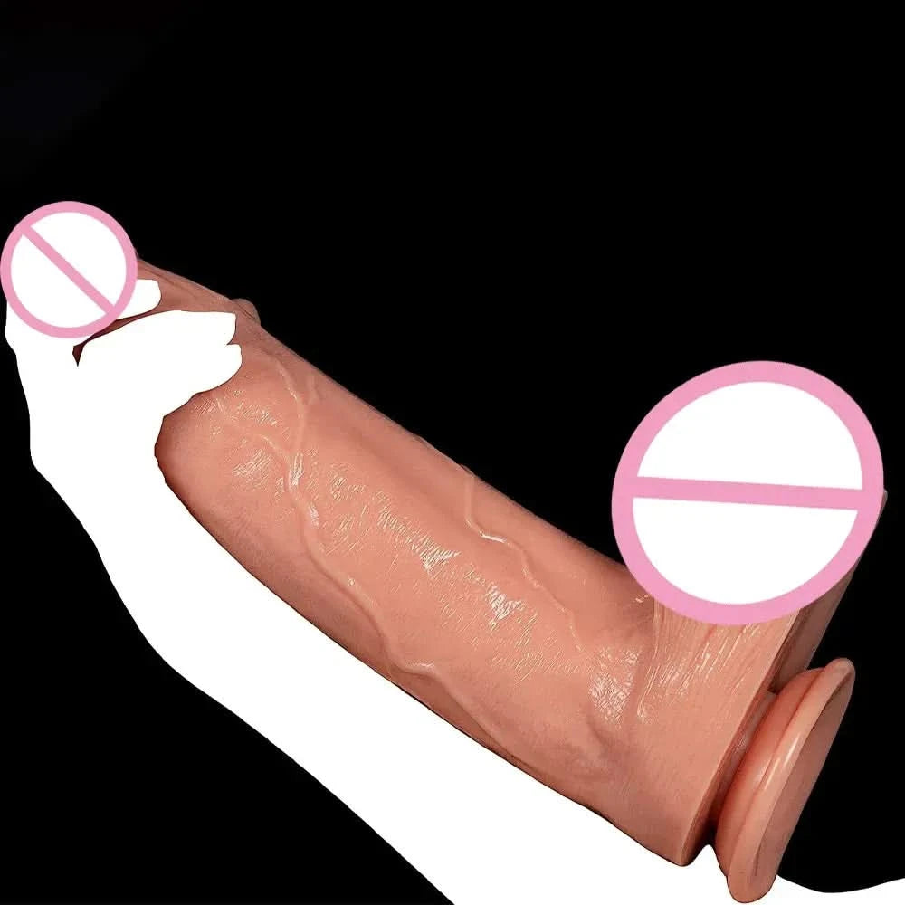 12 Inch Realistic Dildo with Suction Cup - Female Stimulator-3