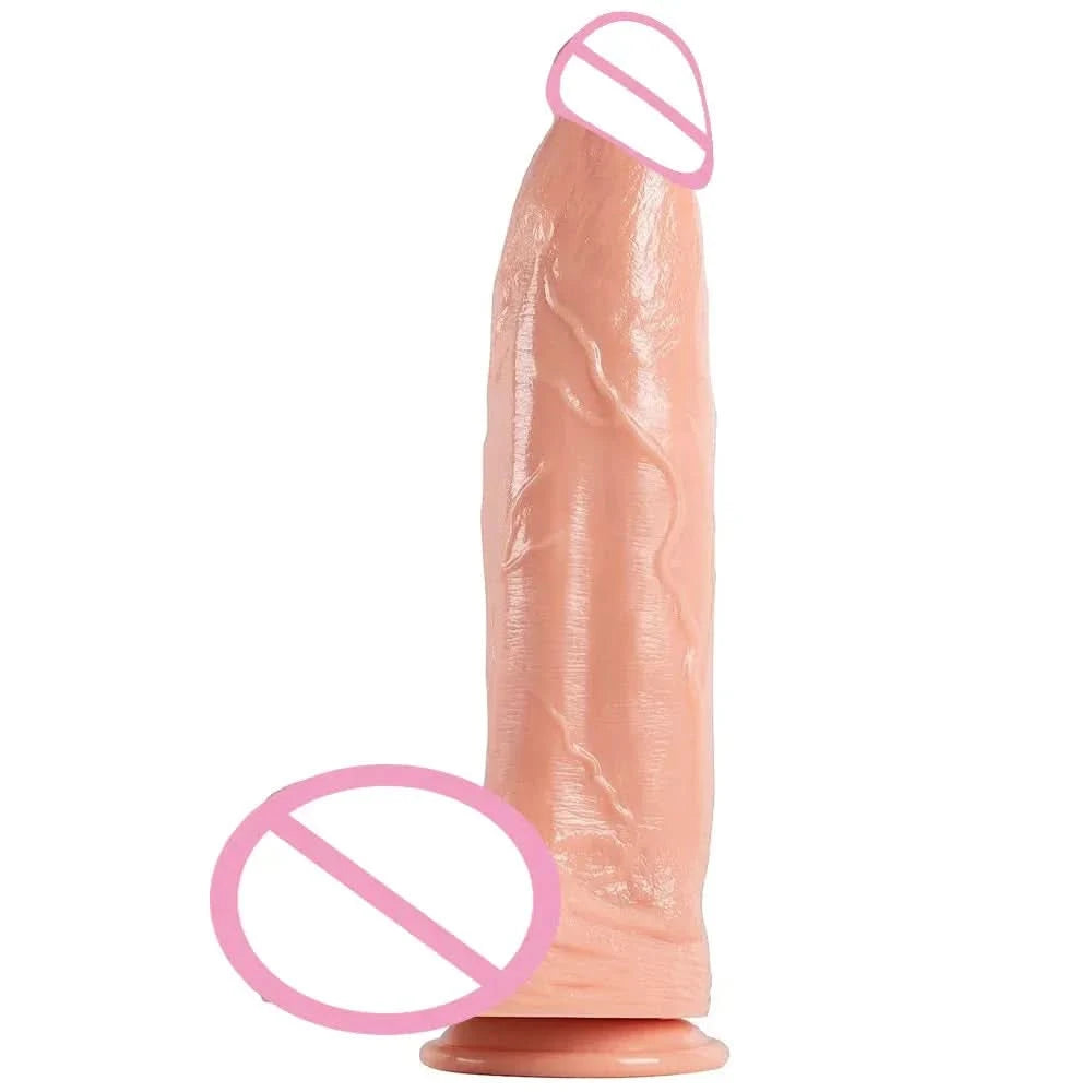 12 Inch Realistic Dildo with Suction Cup - Female Stimulator-0