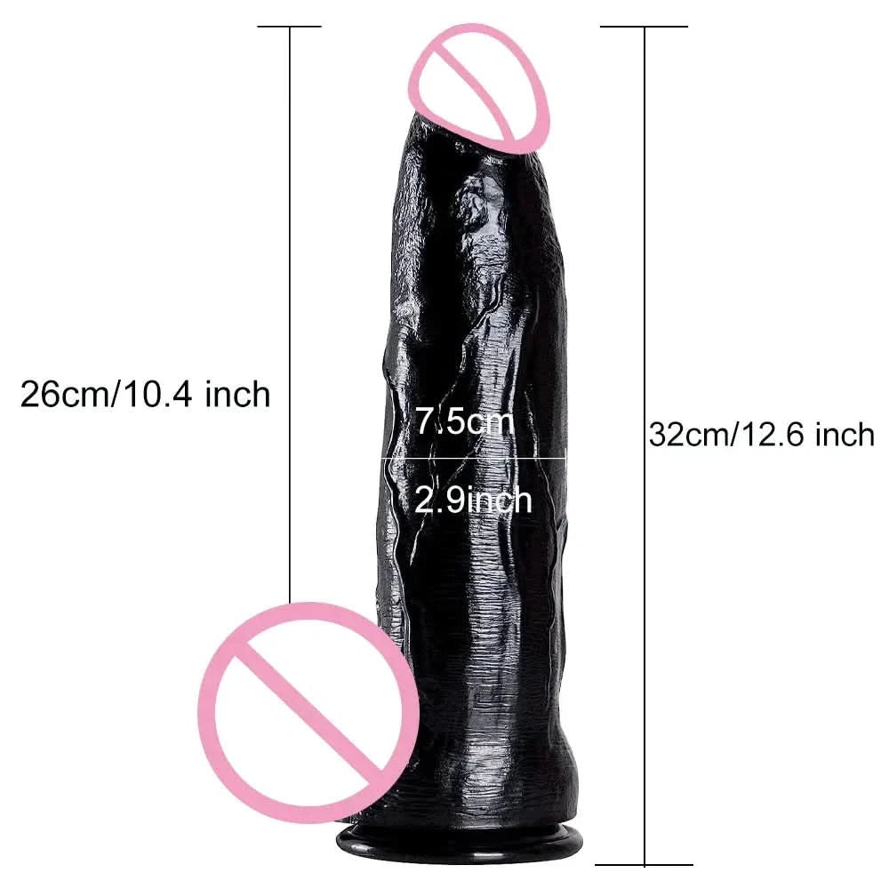12 Inch Realistic Dildo with Suction Cup - Female Stimulator-5