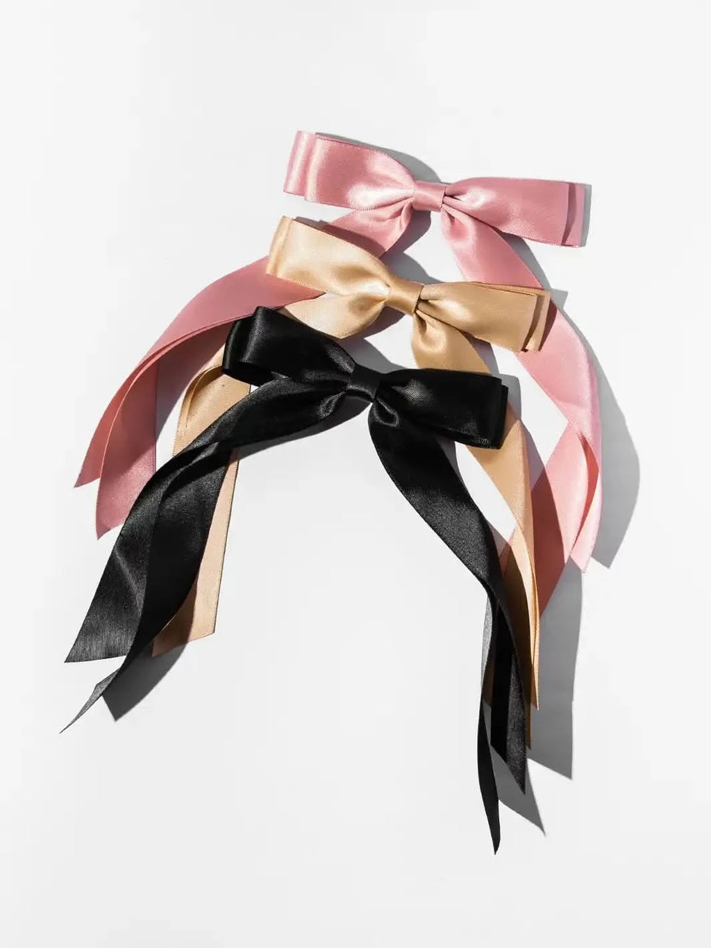 Classic Ribbon Barrettes, Set of 3 - Clear Quartz Market