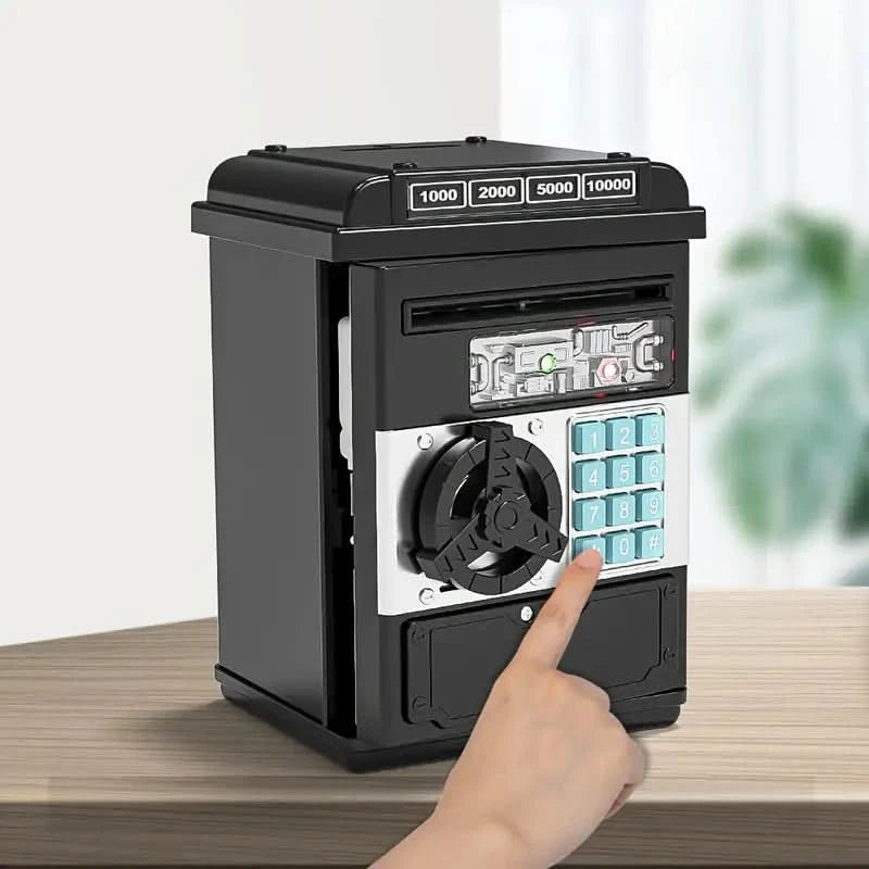 NNETM Electronic Password Piggy Bank - Fun & Secure Savings (Black)