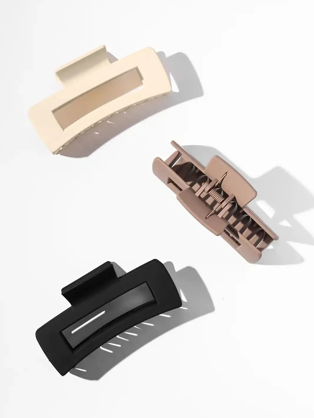 Neutral Luxe Claw Clips, Set of 3 - Clear Quartz Market