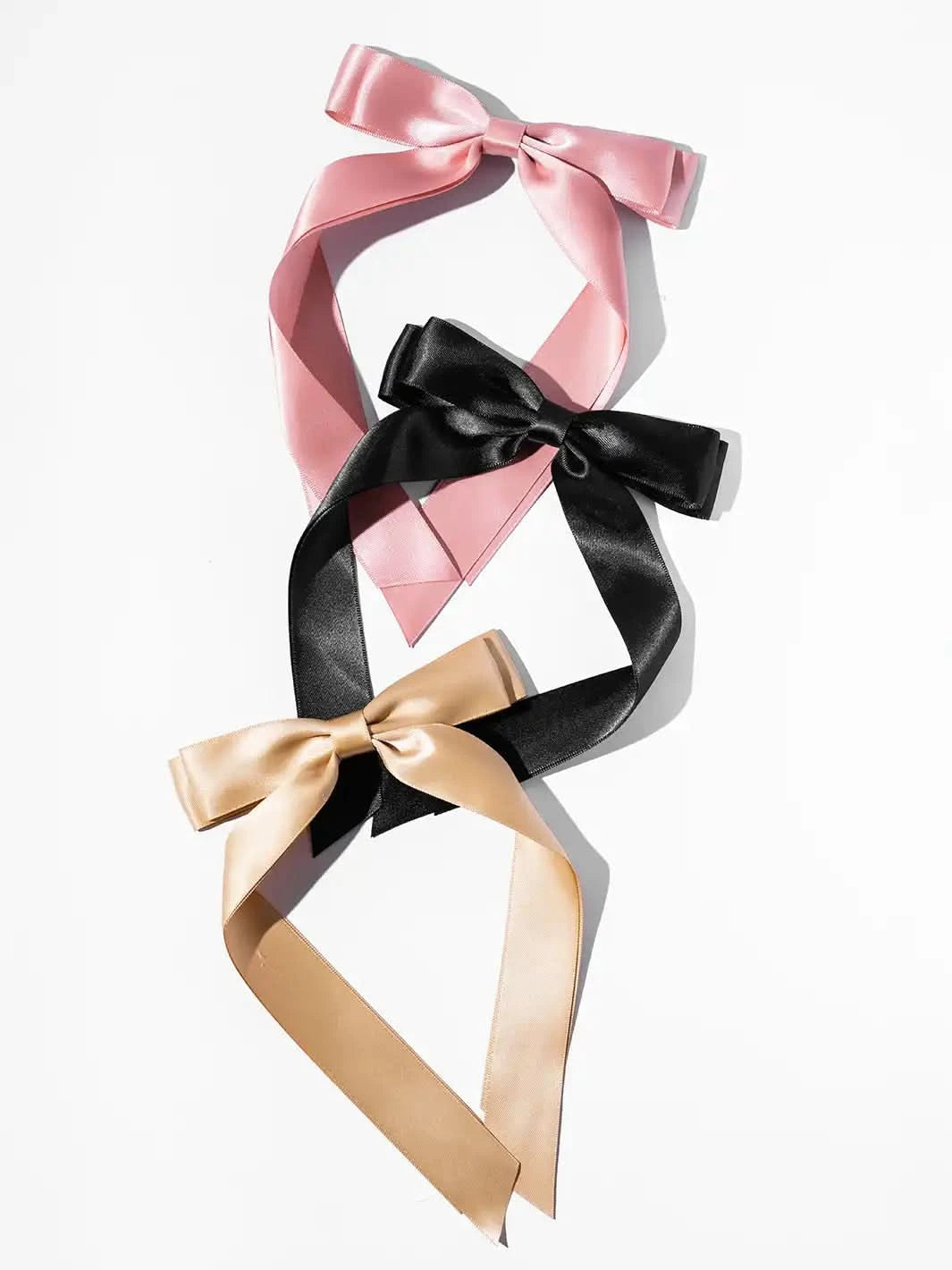 Classic Ribbon Barrettes, Set of 3 - Clear Quartz Market