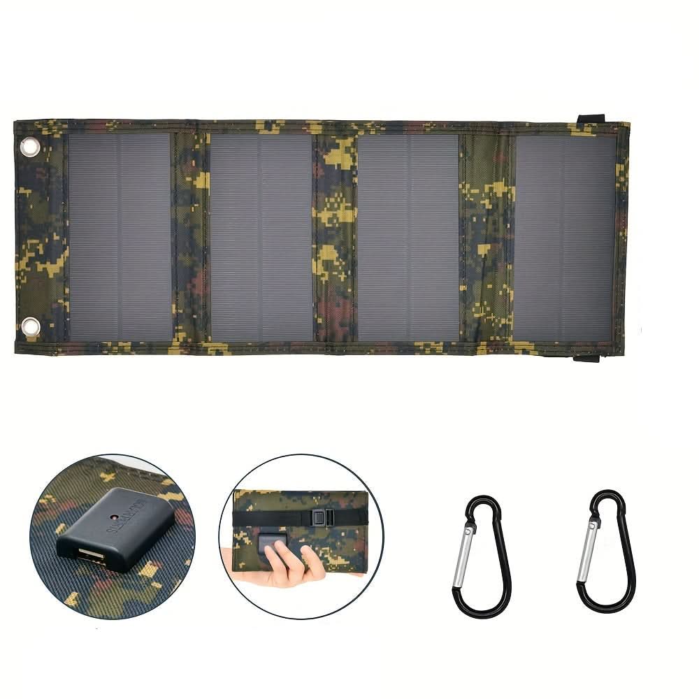Portable Foldable Camouflage Solar Panel Charger-0