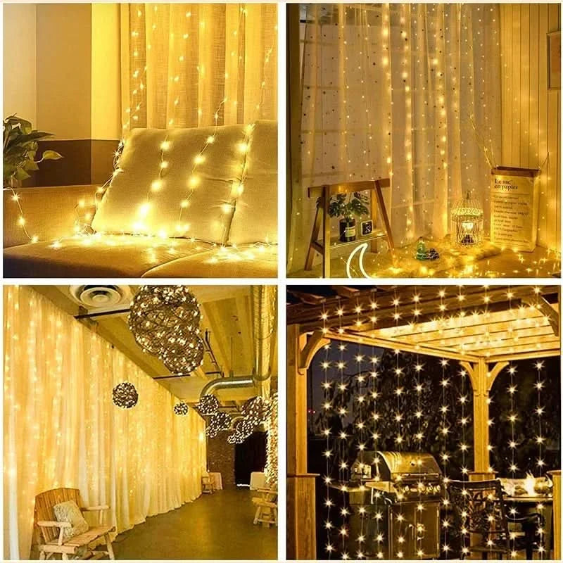 NNEOBA 3M LED Curtain String Lights Fairy Decoration