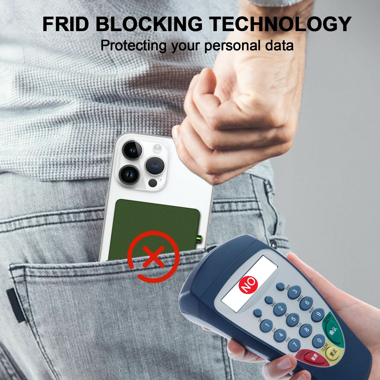 Minimalist Pop up Wallet with Money Clip, All Aluminum Slide Rfid Slim Card Holder - Clear Quartz Market