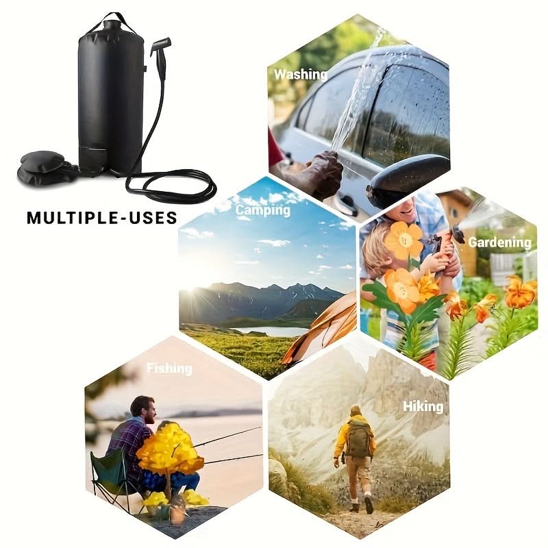 Shower Bag with Pump & Nozzle