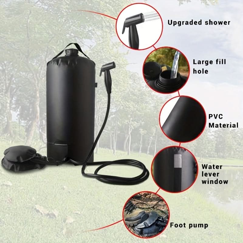 Shower Bag with Pump & Nozzle
