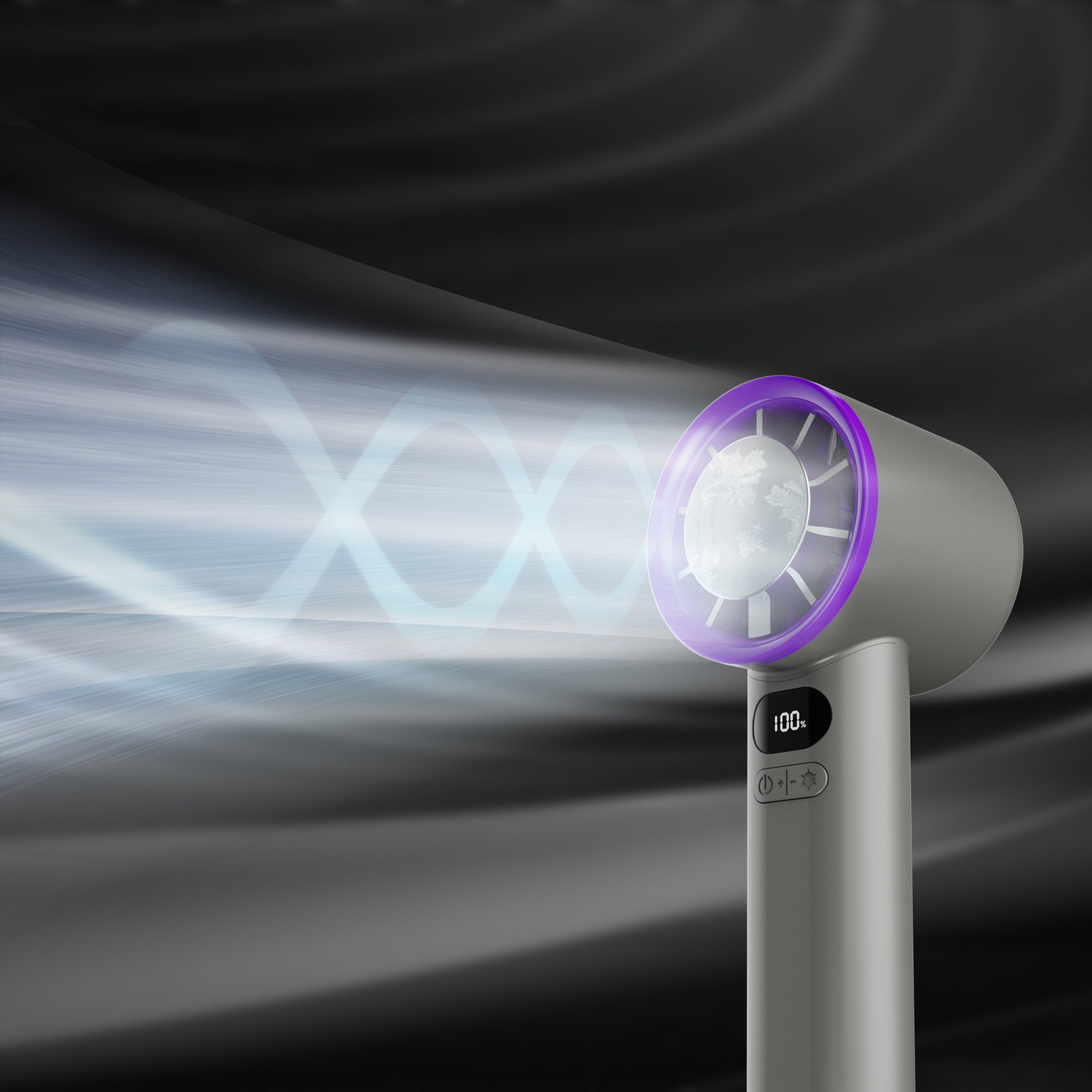 Jabees FrostOne Handheld Turbo Fan with Cooling Plate