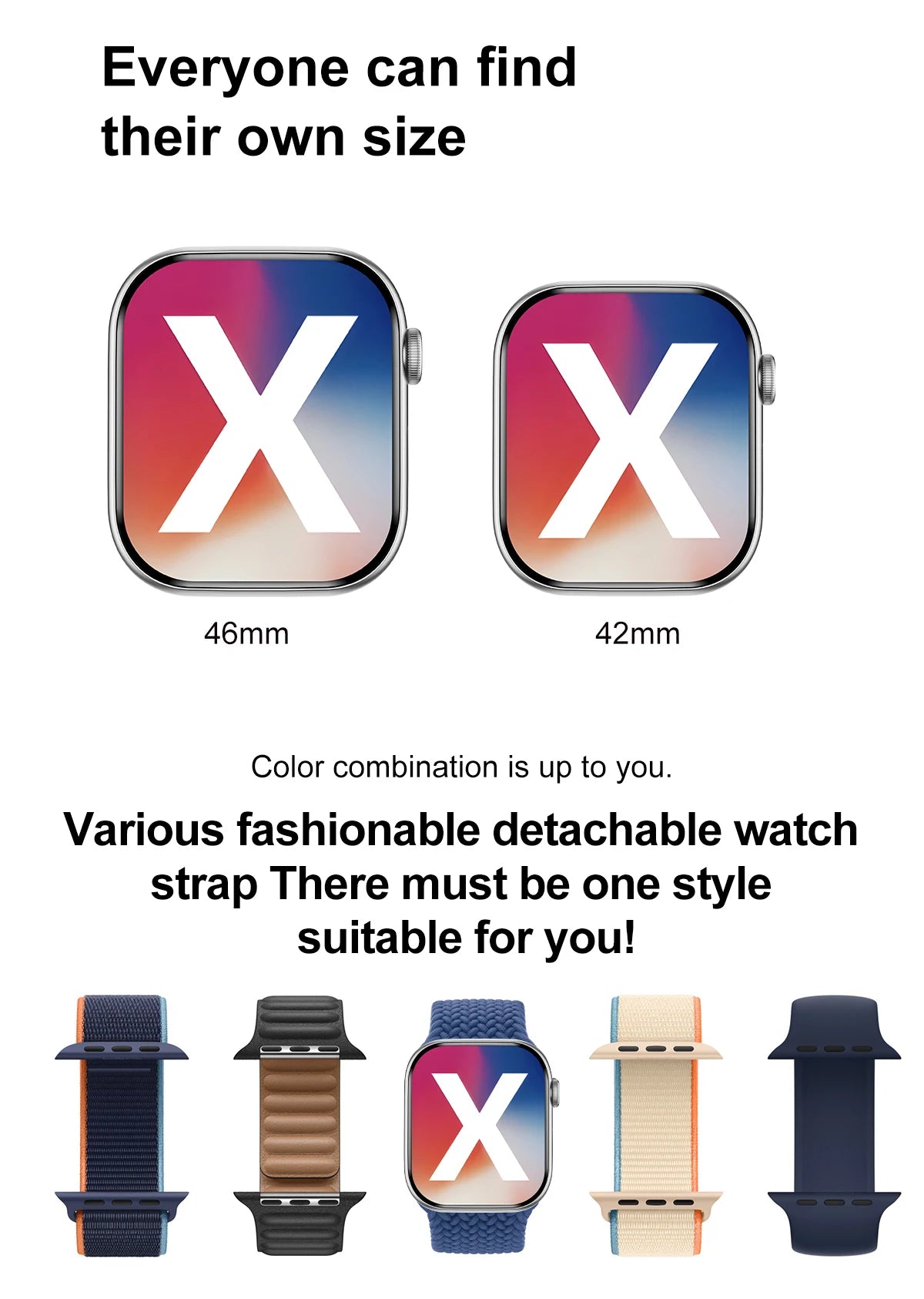 DT Watch Smart Watch X Series 10 AMOLED 46mm 4GB ROM TWS NFC Compass BT Call ChatGPT Sport Smartwatch Men Women For Android Ios