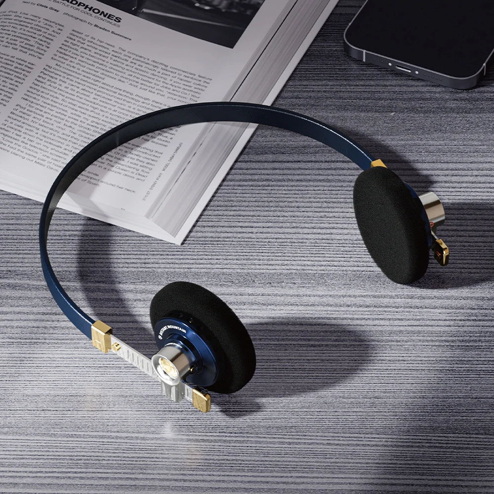 ROSESELSA Distant Mountain 10th Anniversary Edition 40mm DD HIFI On-Ear Headphone Outdoor Classic Retro Headset with RZ-200m DAC