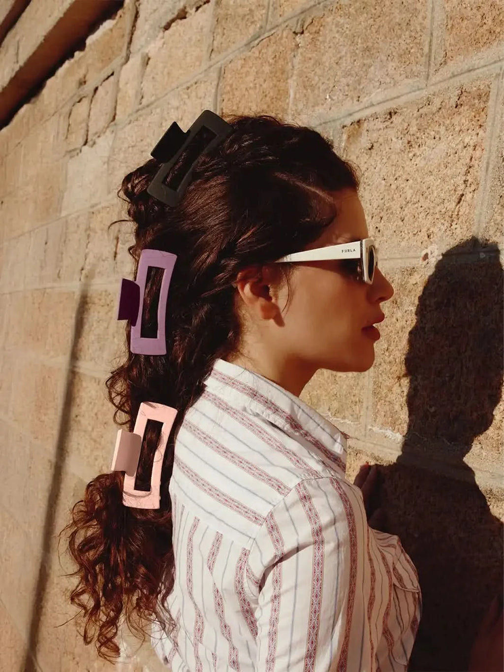 Berry Luxe Claw Clips, Set of 3 - Clear Quartz Market