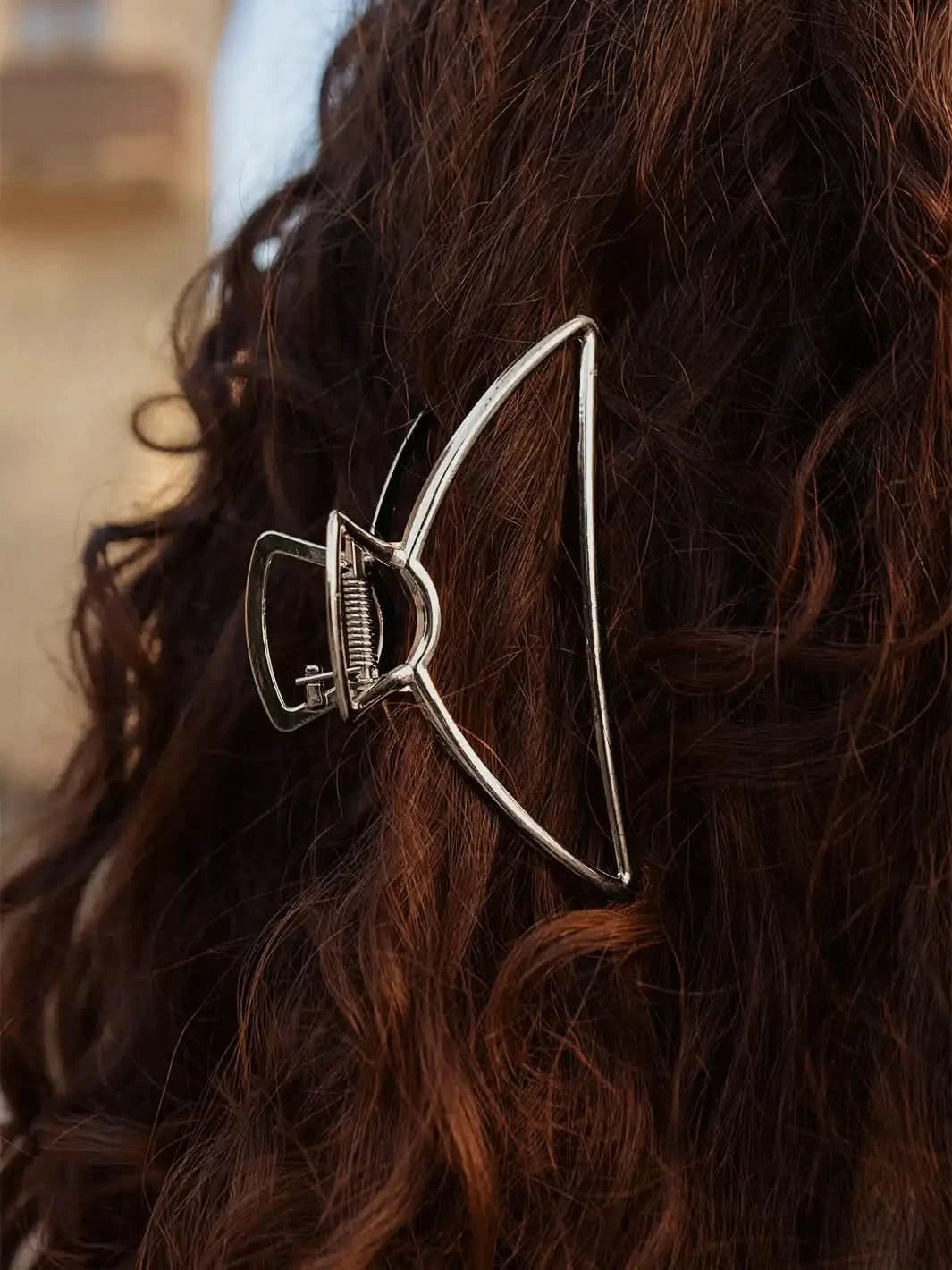 Silver Claw Clip - Clear Quartz Market