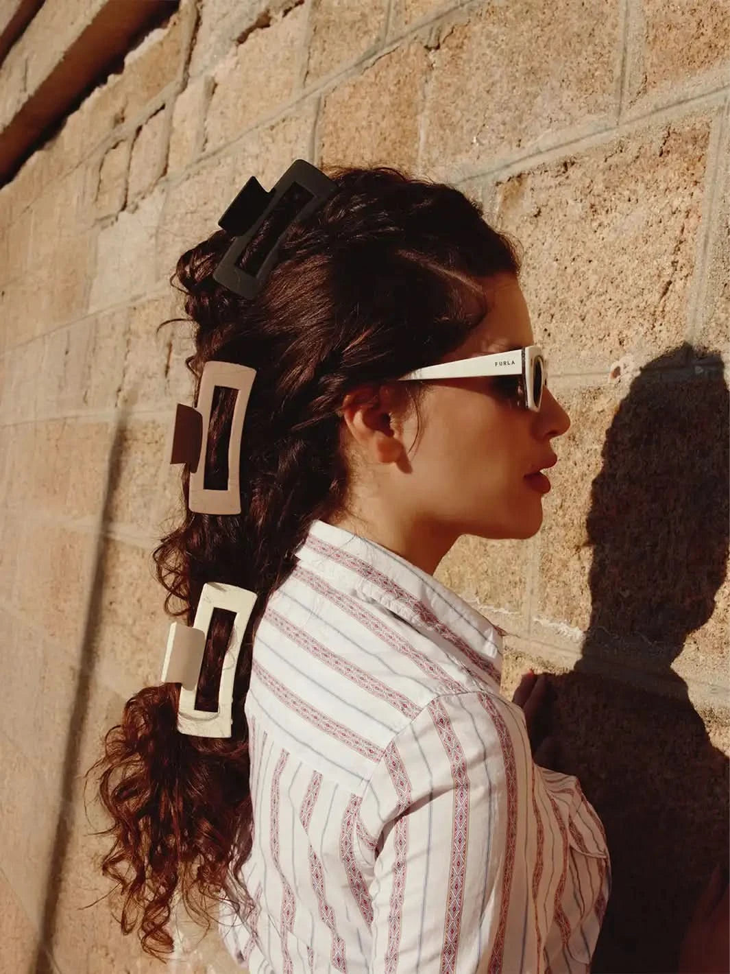 Neutral Luxe Claw Clips, Set of 3 - Clear Quartz Market