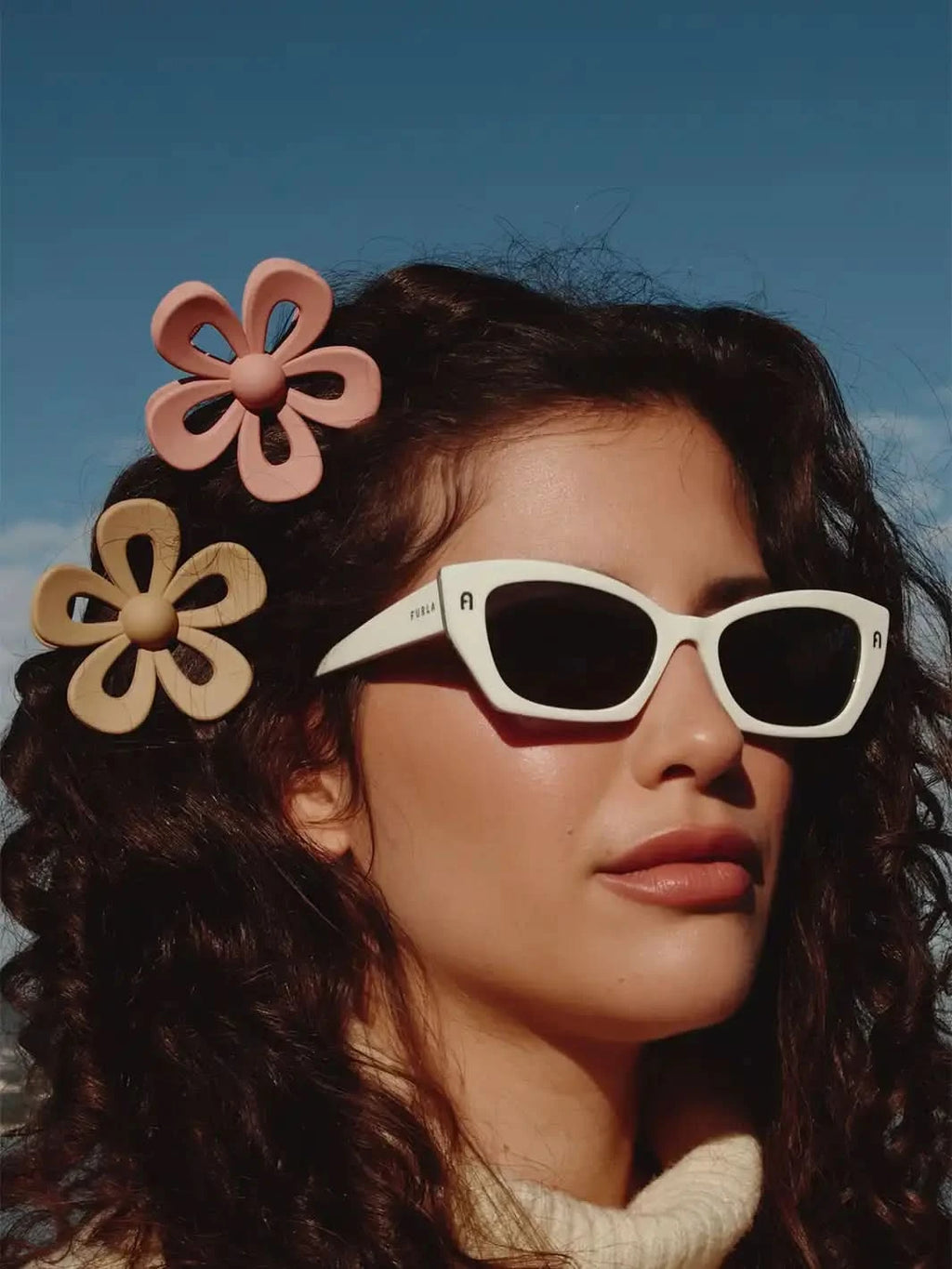 Flower Claw Clips, Set of 3 - Clear Quartz Market