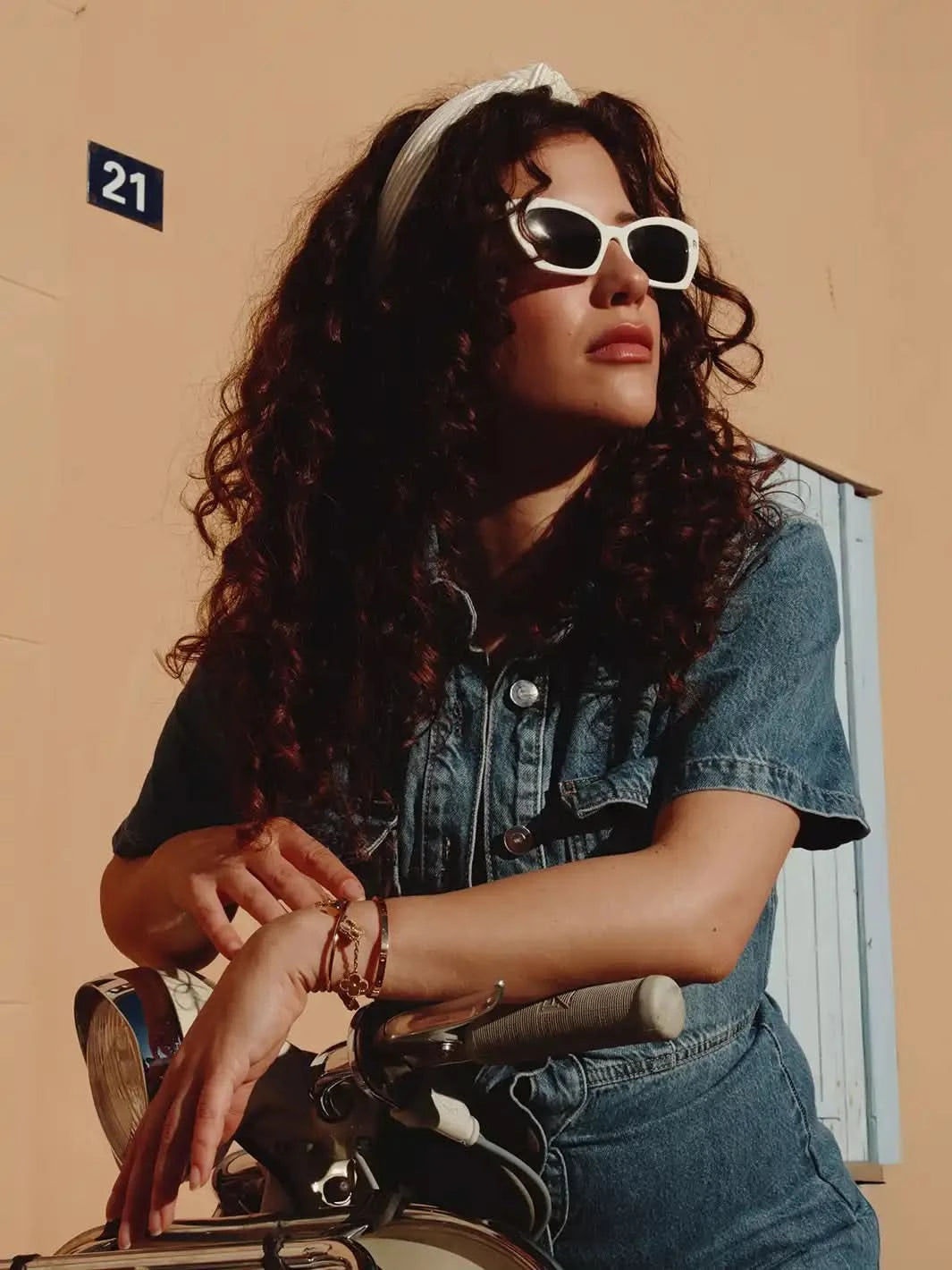 Pleated Twist Headband - Cream - Clear Quartz Market