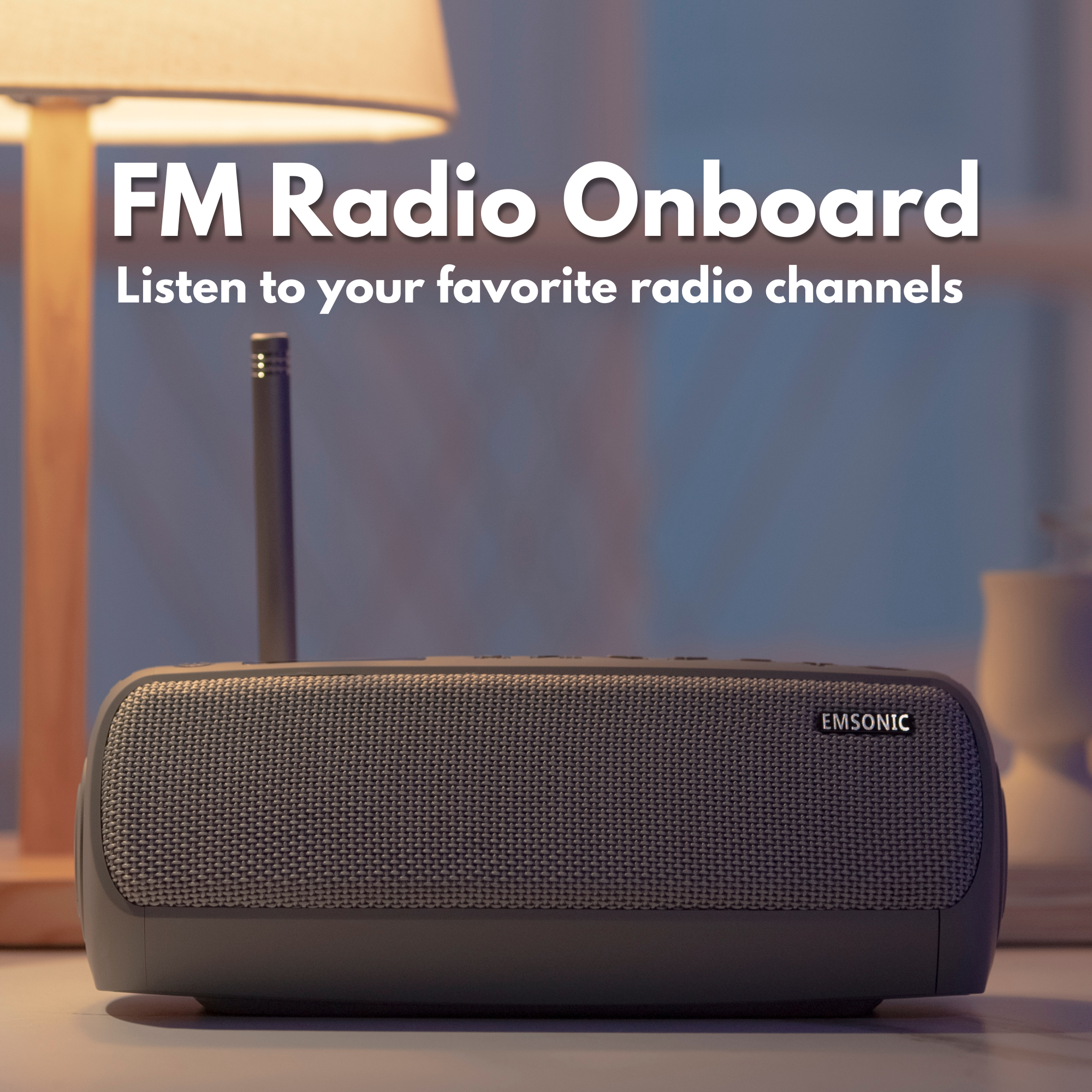 Saver Speaker w/ CO Detector & FM Radio