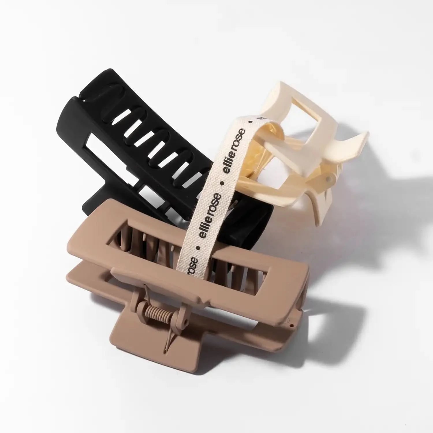 Neutral Luxe Claw Clips, Set of 3 - Clear Quartz Market