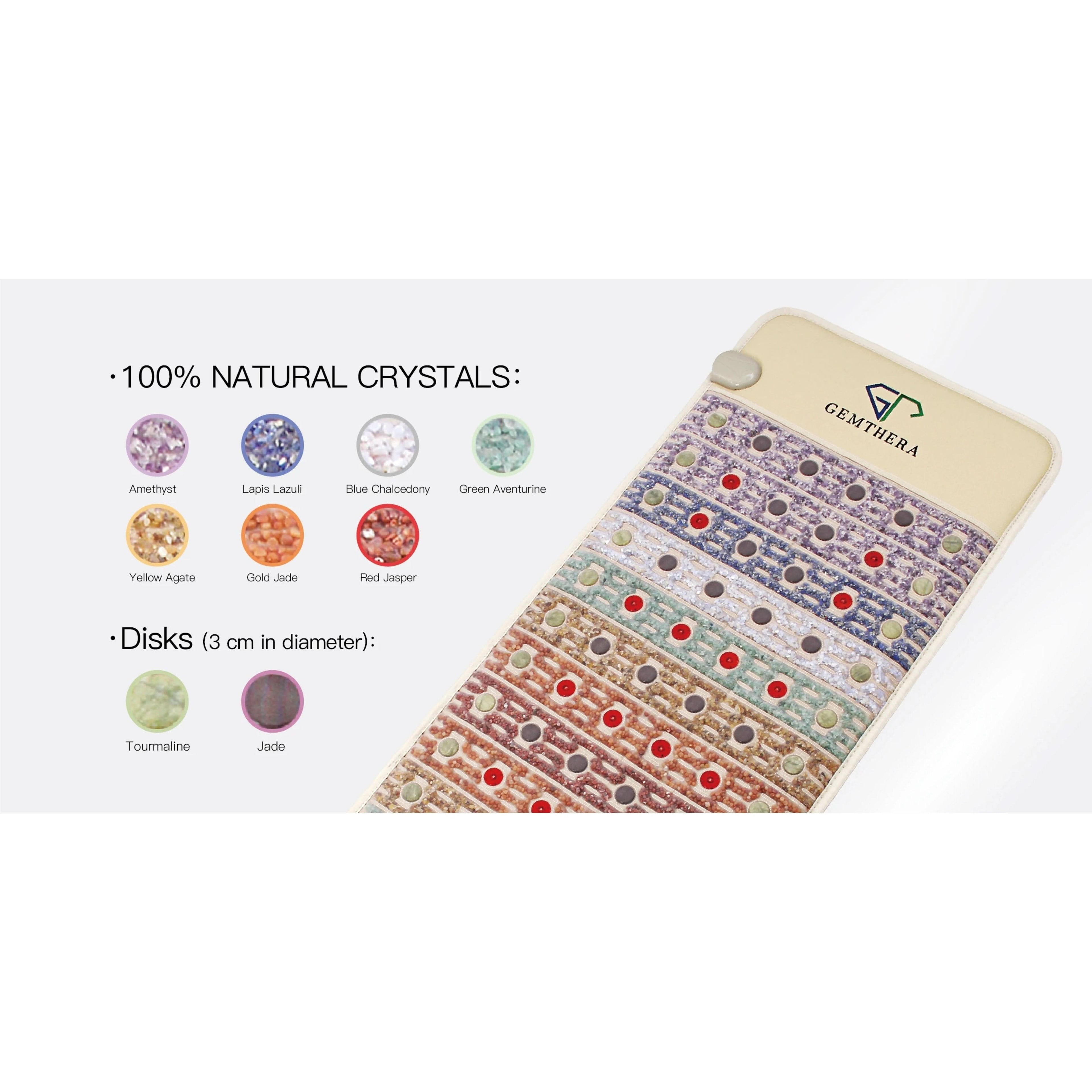 Gemstone Infrared Red Light Therapy Mat - Clear Quartz Market