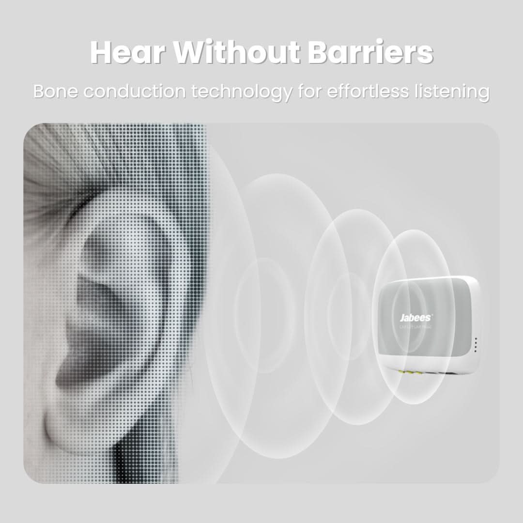 Jabees PEACE Pillow Speaker - Ultra-Thin Bone Conduction Sleep Speaker for Comfortable and Healthy Bedtime Audio