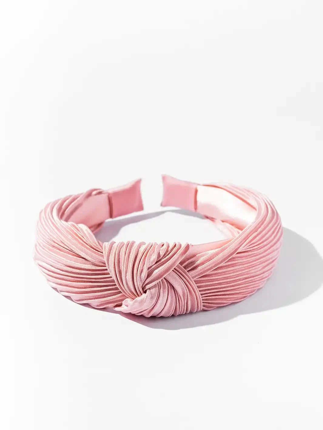 Pleated Twist Headband - Blush