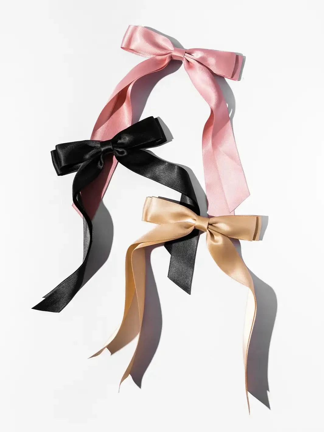 Classic Ribbon Barrettes, Set of 3 - Clear Quartz Market