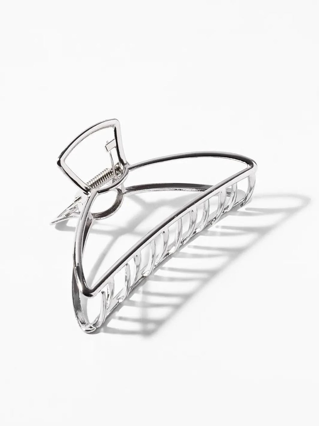 Silver Claw Clip - Clear Quartz Market