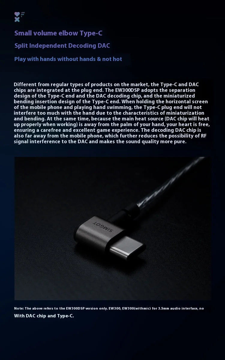 SIMGOT EW300 Gaming Earphones Wired In Ear HiFi DSP 1DD+1PLANAR+1PZT Anti Interference Monitor Headphones PC Esports Earbuds