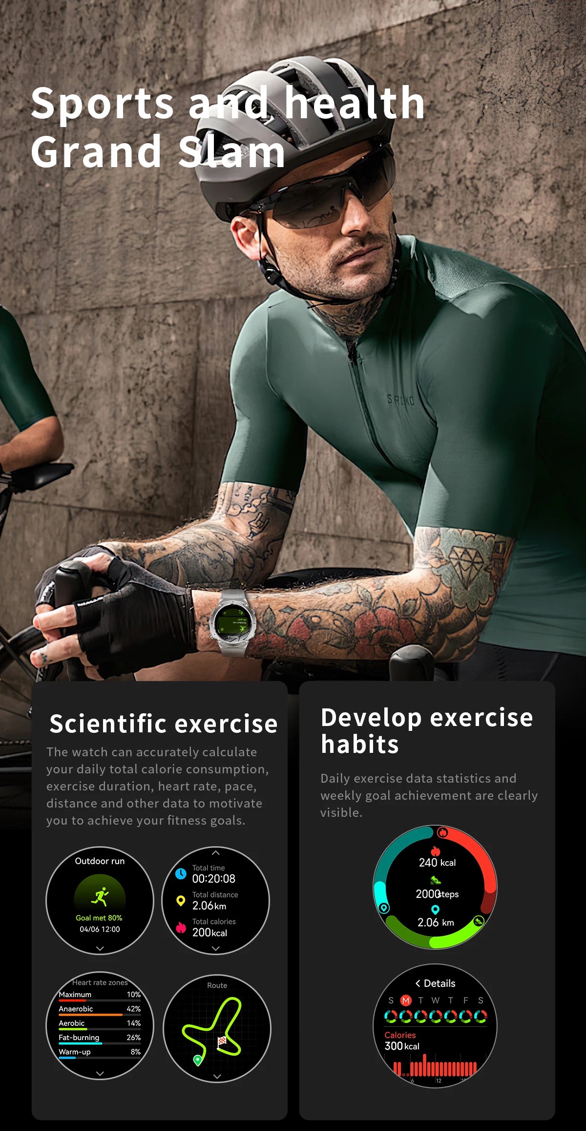 2025 For Huawei Stratos 4 GPS Smartwatch 1.43"AMOLED HD Screen Compass Barometric Altimeter Flashlight Voice Calling Smart Watch