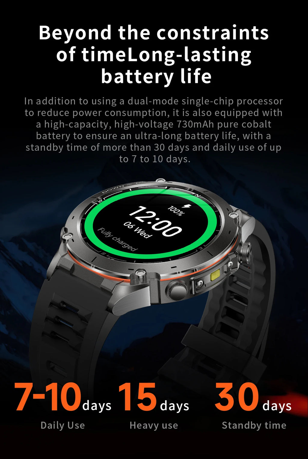 2025 For Huawei Stratos 4 GPS Smartwatch 1.43"AMOLED HD Screen Compass Barometric Altimeter Flashlight Voice Calling Smart Watch