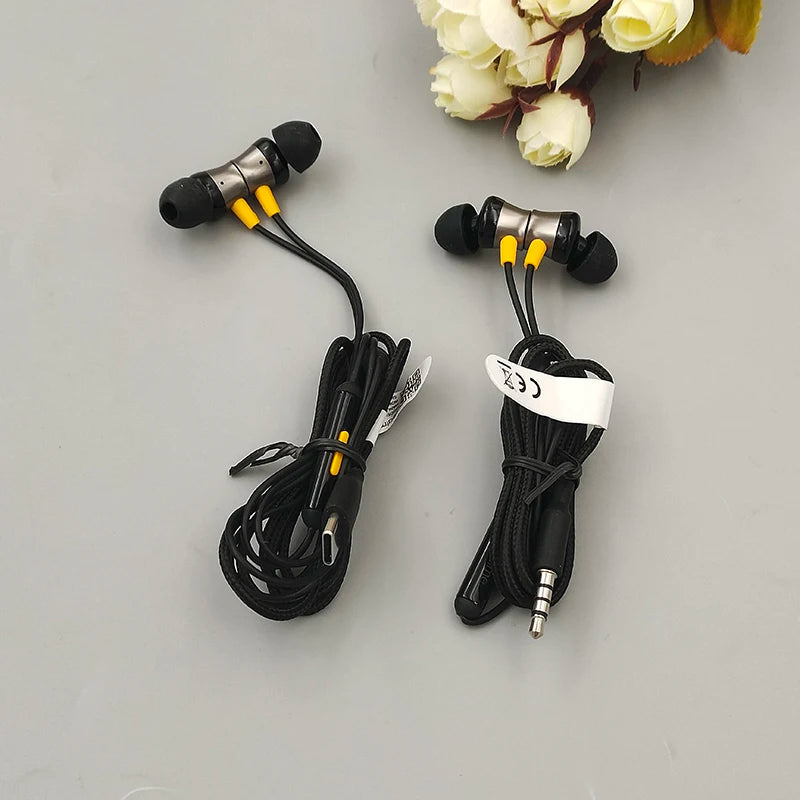 Realme Buds 3 3.5MM/Type C Earphone In-Ear Wired Sport Headset With Mic For Realme 15 14 12 13 Pro+ GT 3 5 6 7 Pro Q5 X3 C73 C75