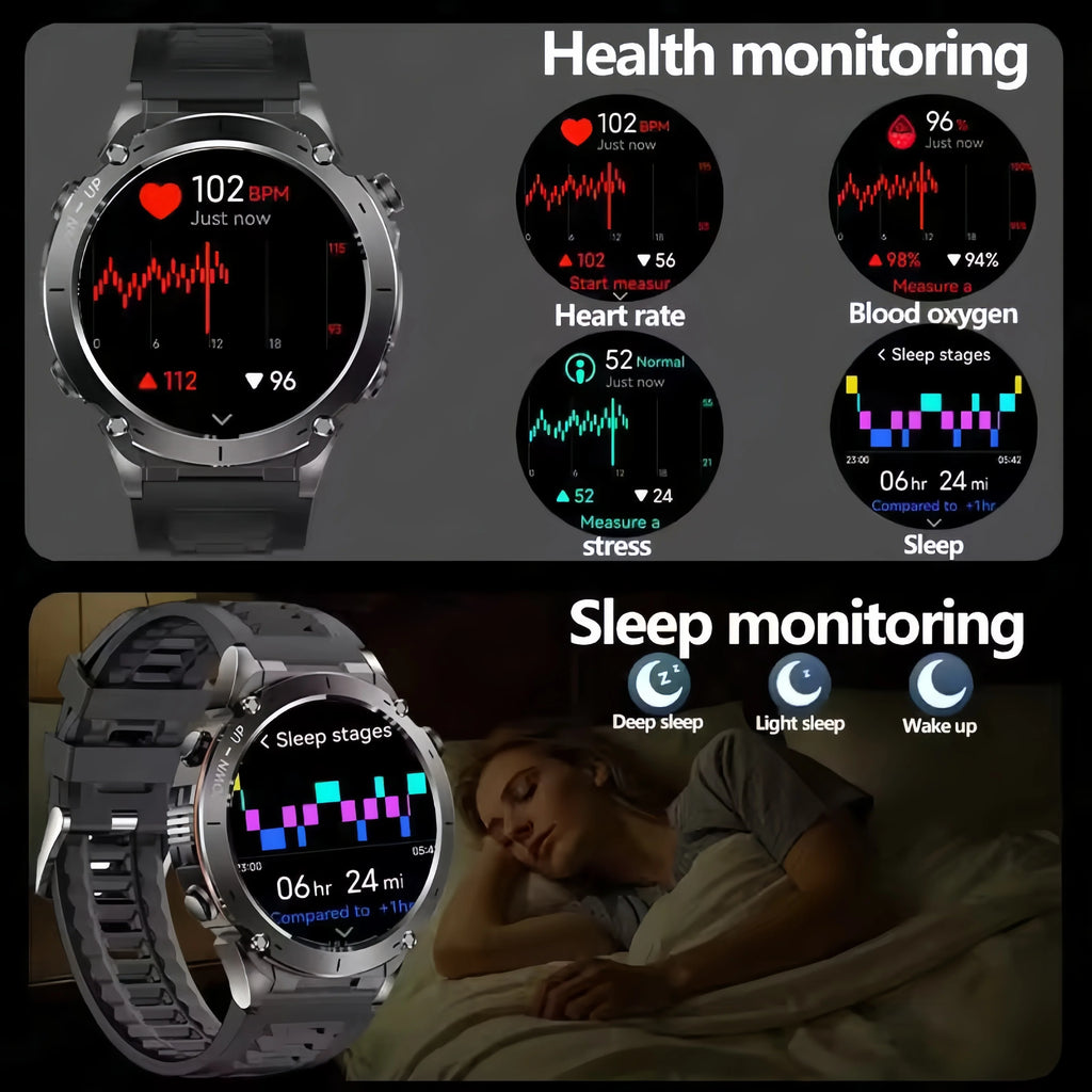 2025 For Huawei Stratos 4 GPS Smartwatch 1.43"AMOLED HD Screen Compass Barometric Altimeter Flashlight Voice Calling Smart Watch