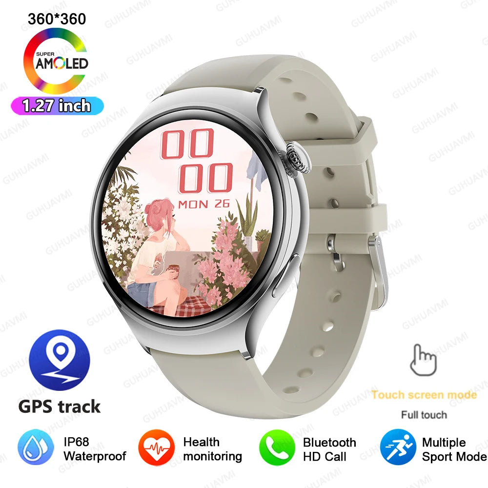 2025 New Xiaomi SmartWatch HD AMOLED Screen NFC Heart Rate Bluetooth Call Custom Dial Lady Sports Watch