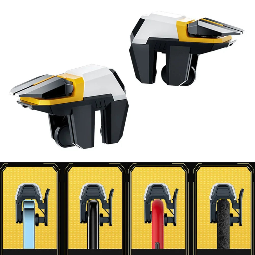 1 Pair PUBG Mobile Game Controller 4/6-Finger Linked Shooting Game Mechanical Trigger Physical Auxiliary Gaming Gear