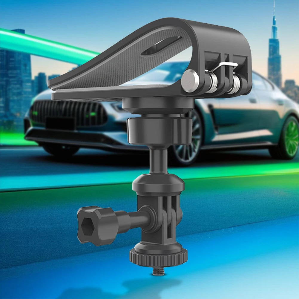 Car Sun Visor Action Camera Mount Bracket 1/4 Inch Adjustment Car Sun Visor Camera Mount for Osmo Pocket 3 Action 4 Insta360 X3 - Clear Quartz Market
