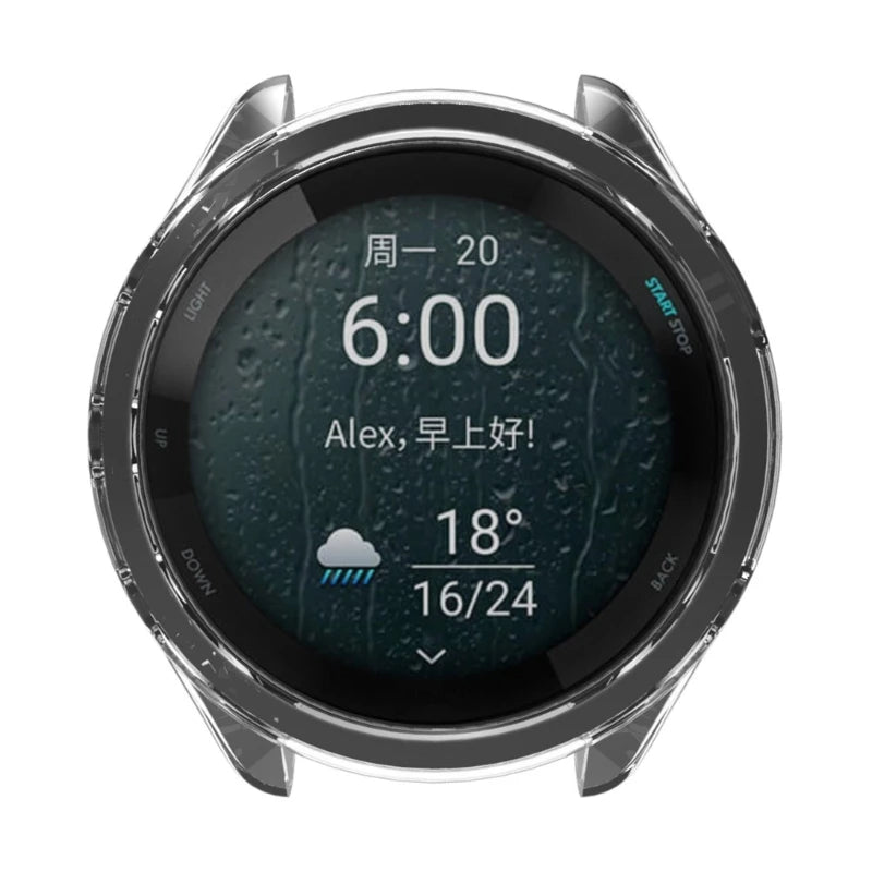 Screen Protector Cover for Garmin Forerunner 265 265S Smartwatch Protective Case Shock Frame Full Edge Coverage Bumper Shell