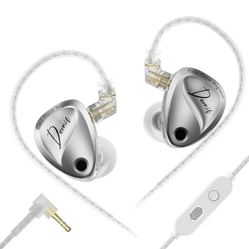 KZ Duonic HiFi Earphones with Super Stroke Three Magnetic Planar Driver HM Acoustic Tuning Lossless Sound Quality IMEs