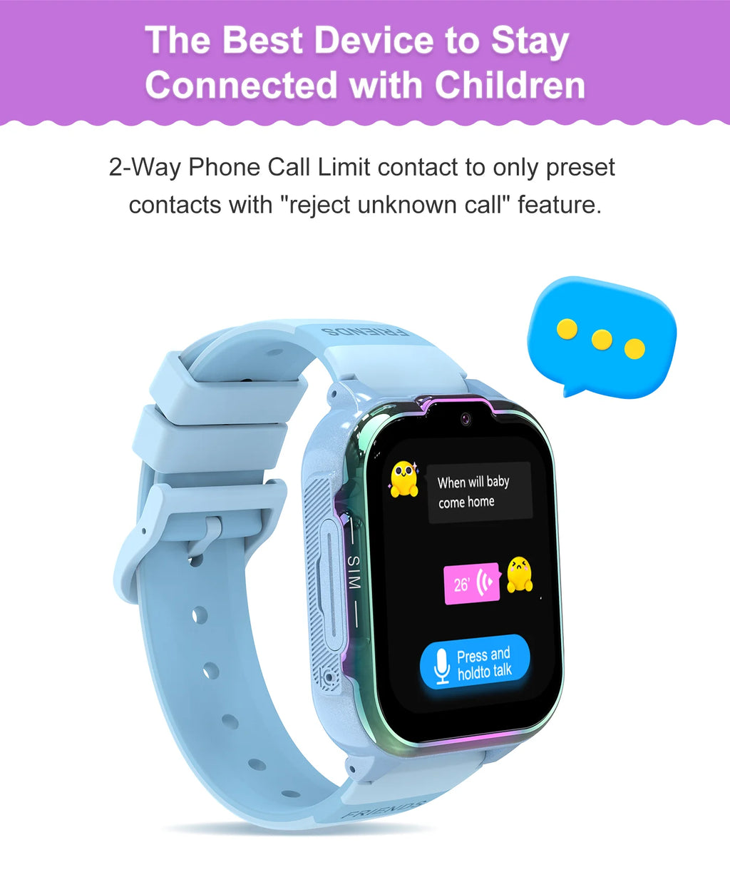 For Android Kids Smart Watch SOS GPS Location Video Call Sim Card For Children SmartWatch Camera Waterproof Watch For Boys Girls