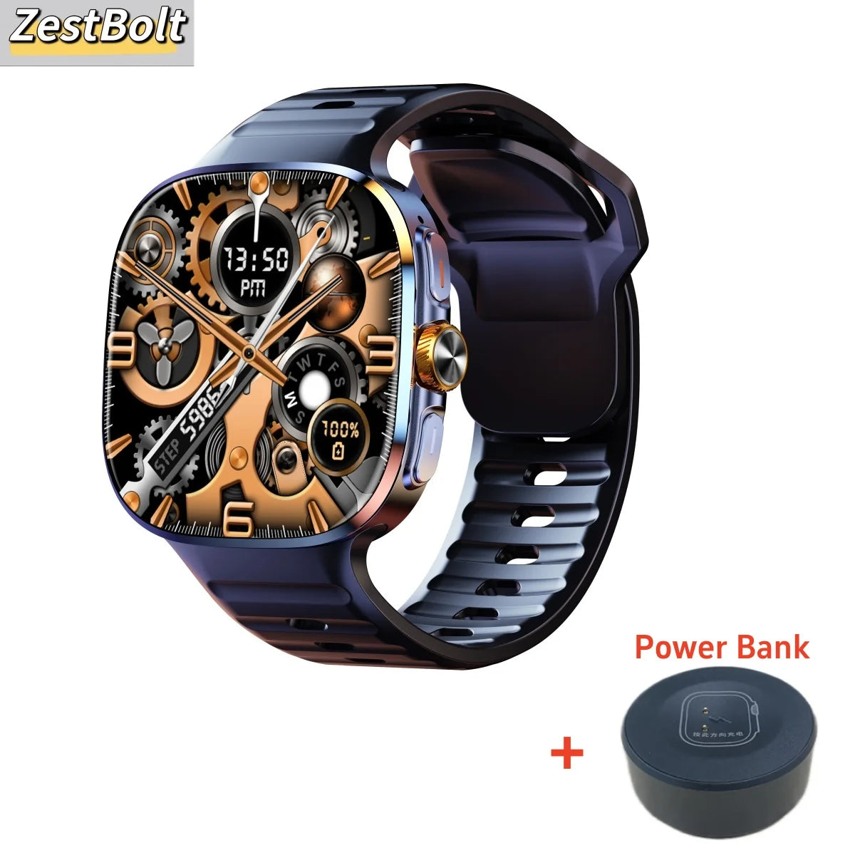 M99 Smartwatch 5G With 2.4inch Amoled Screen 900W Rotating Camera WIFI GPS Position Compass NFC Bluetooth Smart Watch Men Women