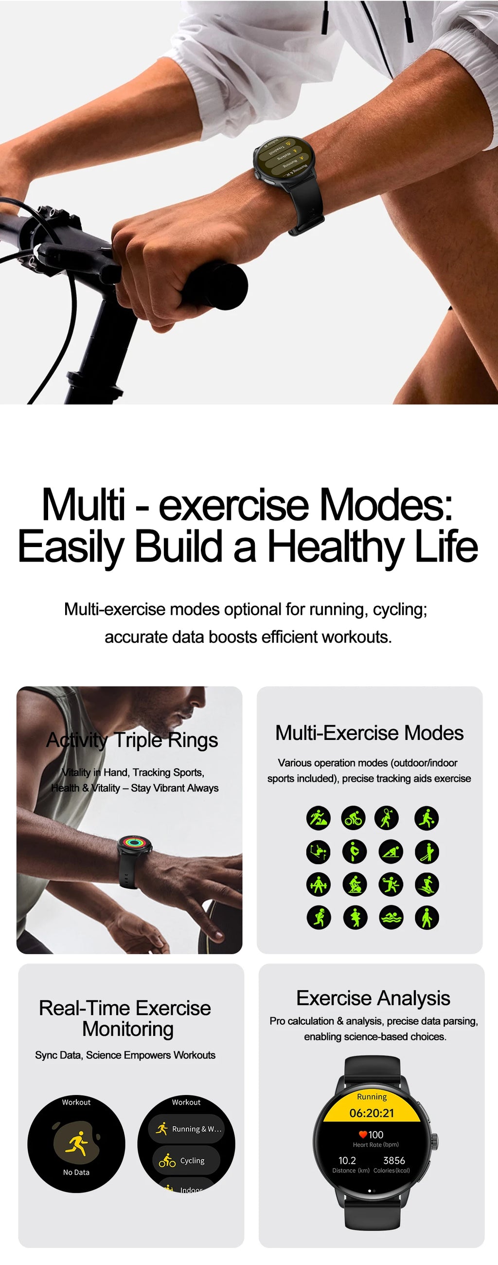 2026 New Professional Health Smart Watch Health Blood oxygen Pressure Uric Acid Blood lipid ECG Sports Call watch For Man Women - Clear Quartz Market