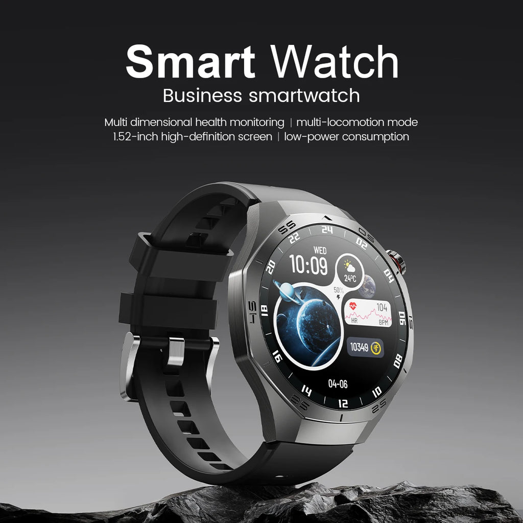 Gt5 Pro 2025 New Smart Watch Men's 1.52 HD Screen Bluetooth Talk Heart Rate Monitor Men Women NFC Outdoor Sports Smart Watch
