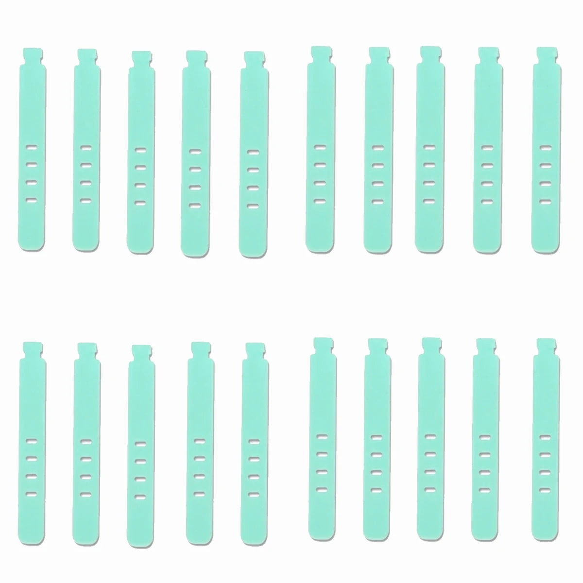 4/12/20PCS Cable Organizer Ties Clip Charger Cord Management Silicone Wire Manager Mouse Charging Cable Data Line Winder Straps - Clear Quartz Market