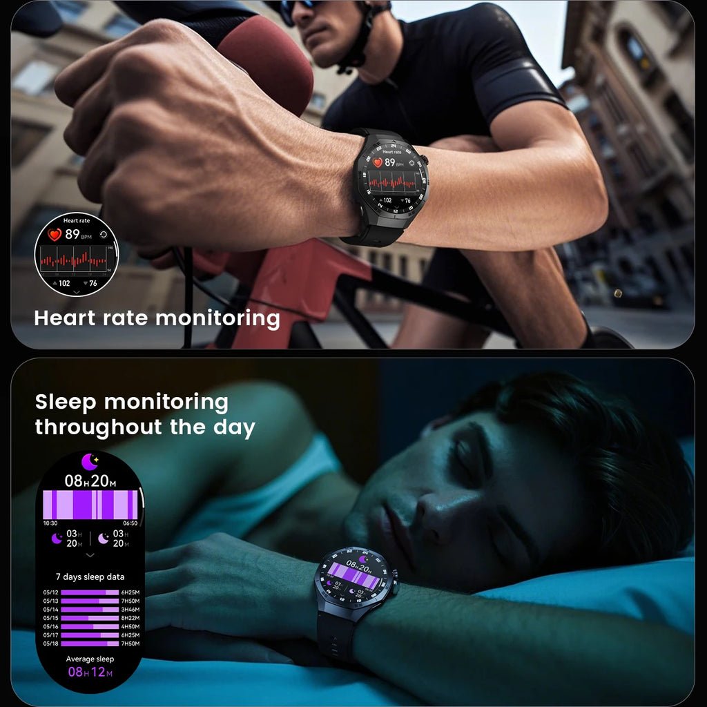 Gt5 Pro 2025 New Smart Watch Men's 1.52 HD Screen Bluetooth Talk Heart Rate Monitor Men Women NFC Outdoor Sports Smart Watch