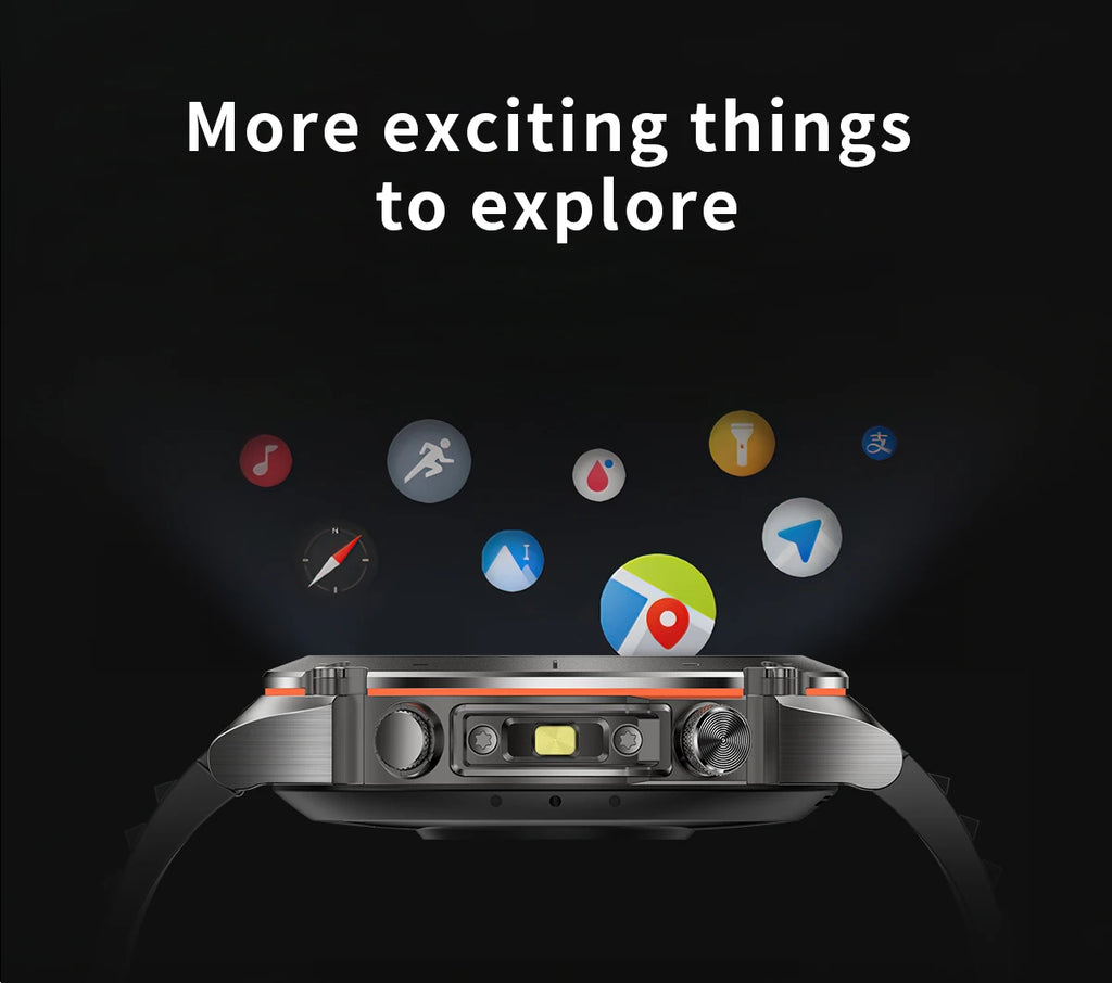 2025 For Huawei Stratos 4 GPS Smartwatch 1.43"AMOLED HD Screen Compass Barometric Altimeter Flashlight Voice Calling Smart Watch