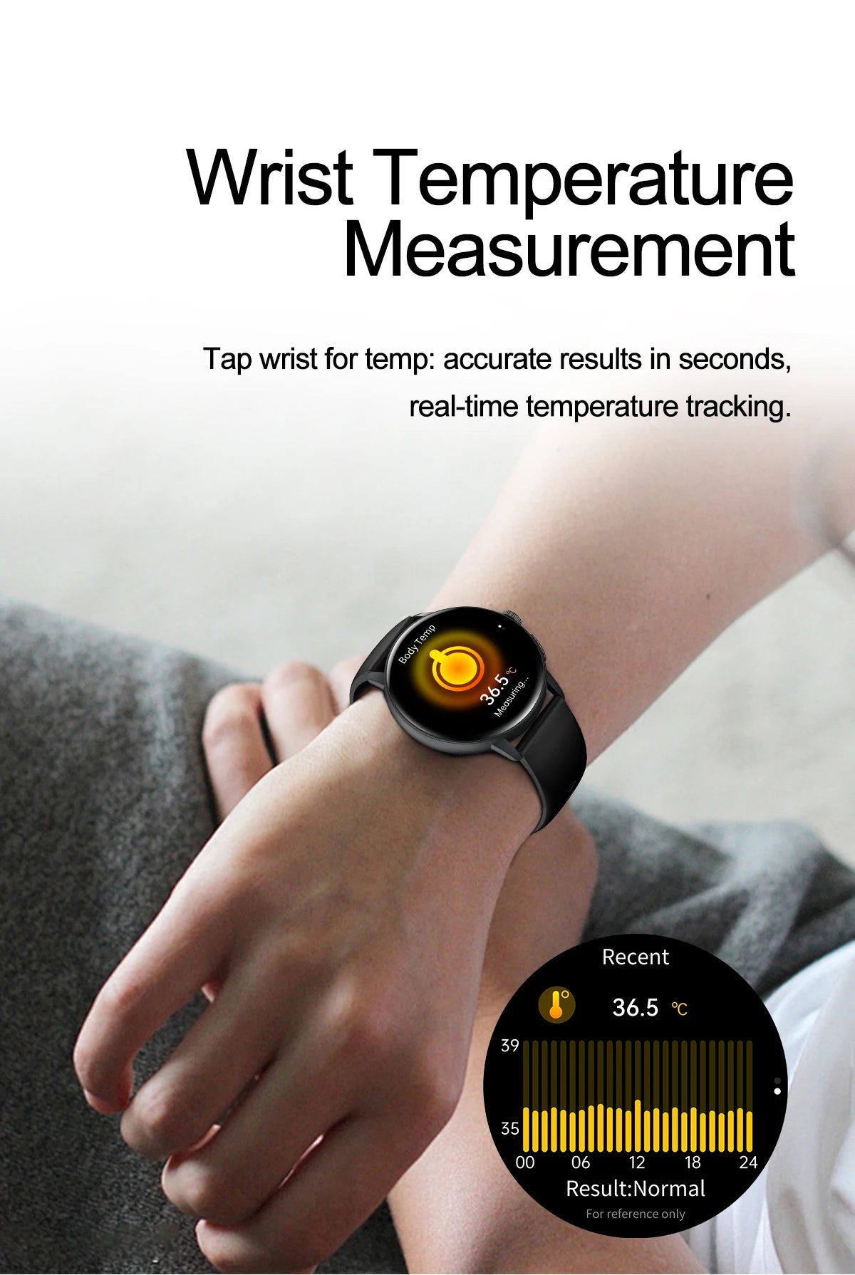2026 New Professional Health Smart Watch Health Blood oxygen Pressure Uric Acid Blood lipid ECG Sports Call watch For Man Women - Clear Quartz Market