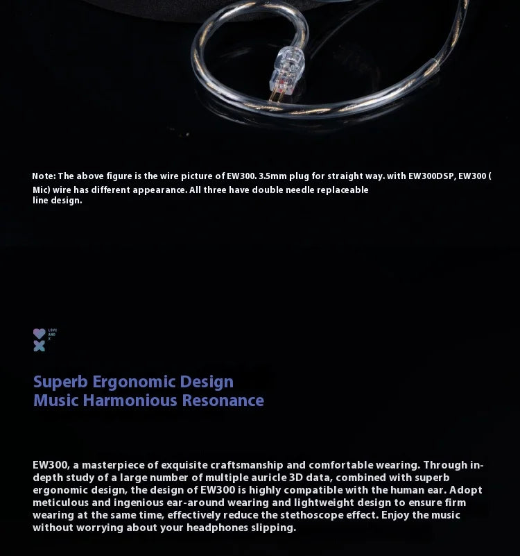 SIMGOT EW300 Gaming Earphones Wired In Ear HiFi DSP 1DD+1PLANAR+1PZT Anti Interference Monitor Headphones PC Esports Earbuds