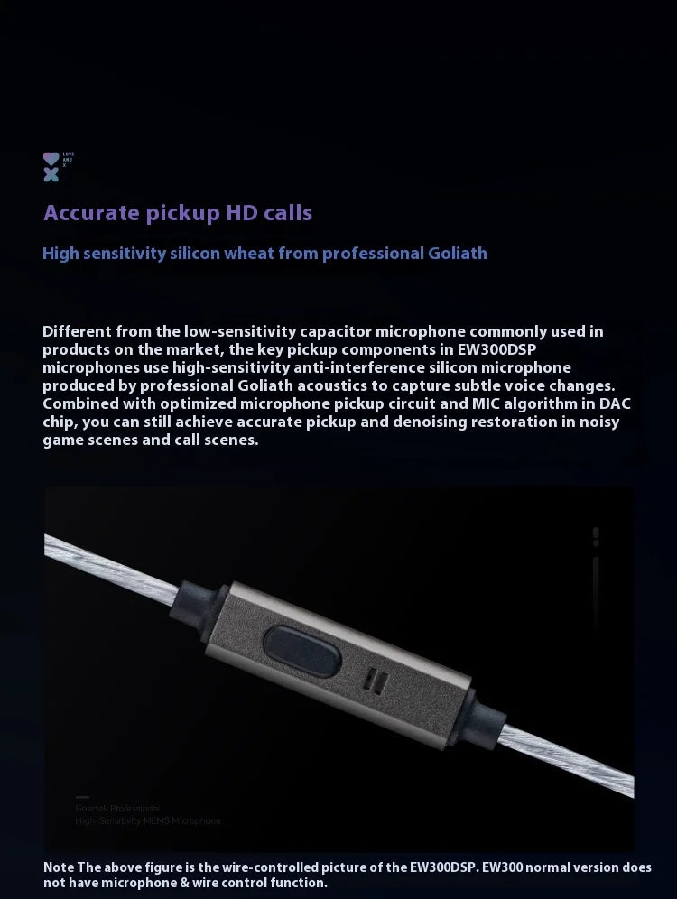 SIMGOT EW300 Gaming Earphones Wired In Ear HiFi DSP 1DD+1PLANAR+1PZT Anti Interference Monitor Headphones PC Esports Earbuds